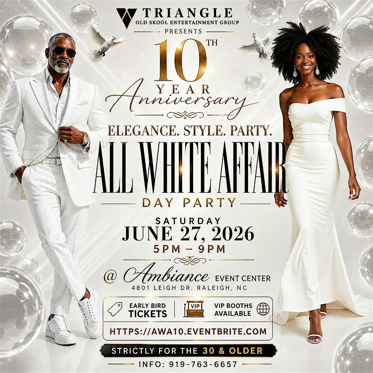 2026 Old School All White Affair Day Party ~ Celebrating 10 Years