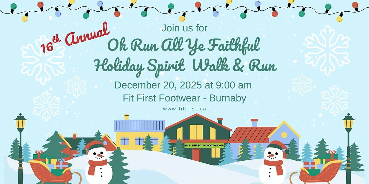 16th Annual Oh RUN All Ye Faithful Holiday Spirit Run\/Walk