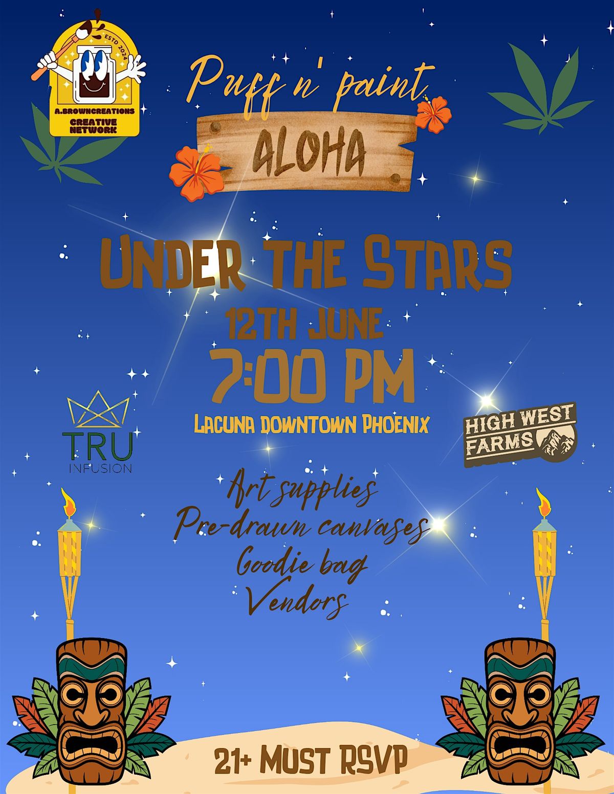 Puff N' Paint Aloha Under The Stars