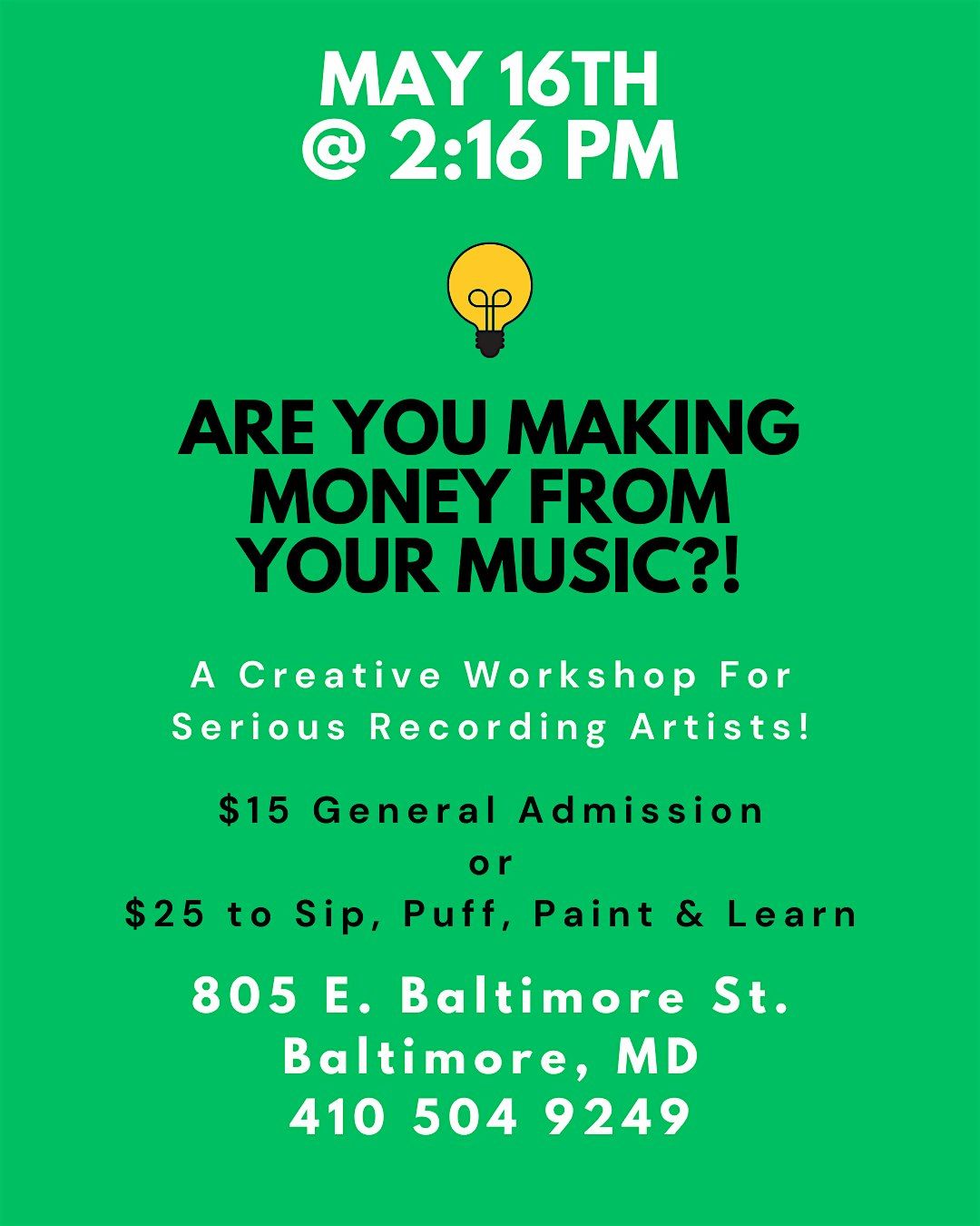 ARE YOU MAKING MONEY FROM YOUR MUSIC?!