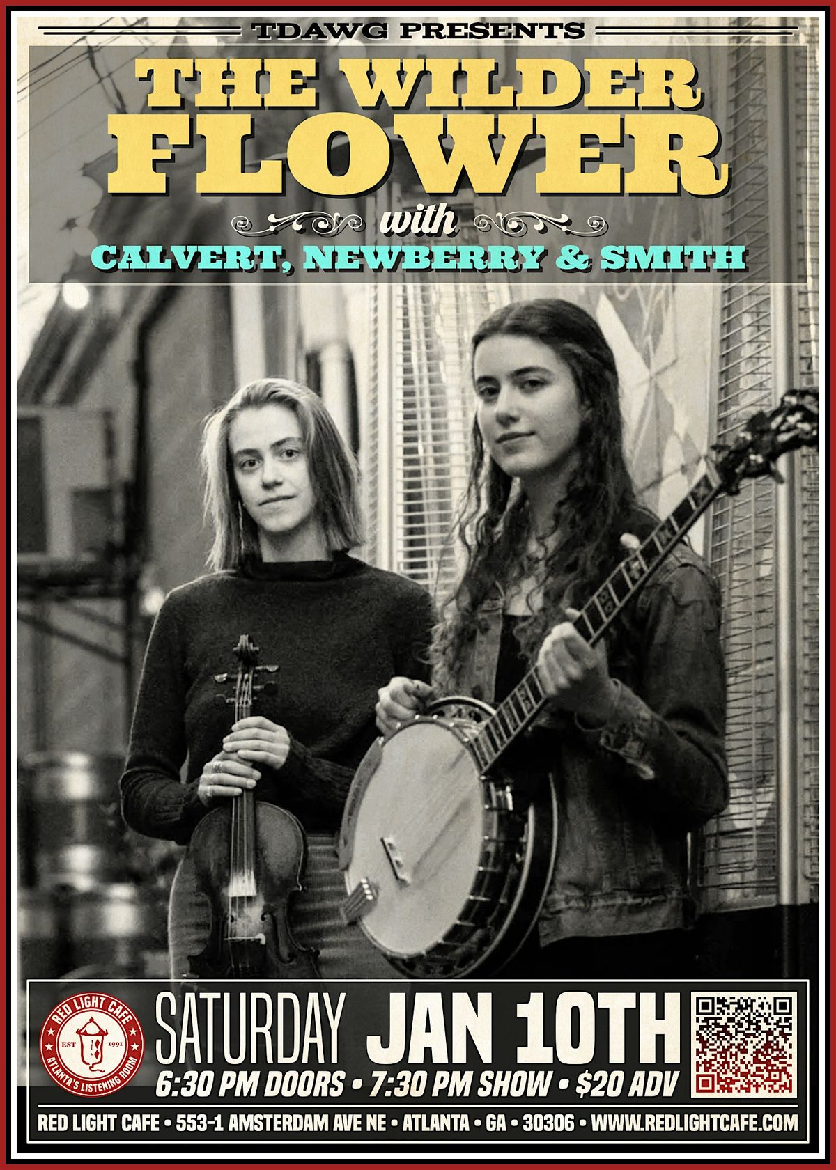 TDawg Presents The Wilder Flower w\/ Calvert, Newberry & Smith