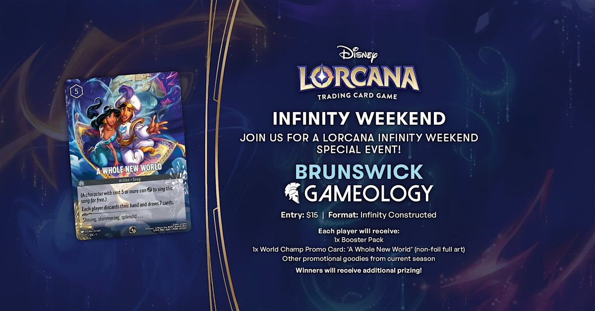LORCANA - Infinity Weekend Event - Gameology BRUNSWICK - 14\/12\/25