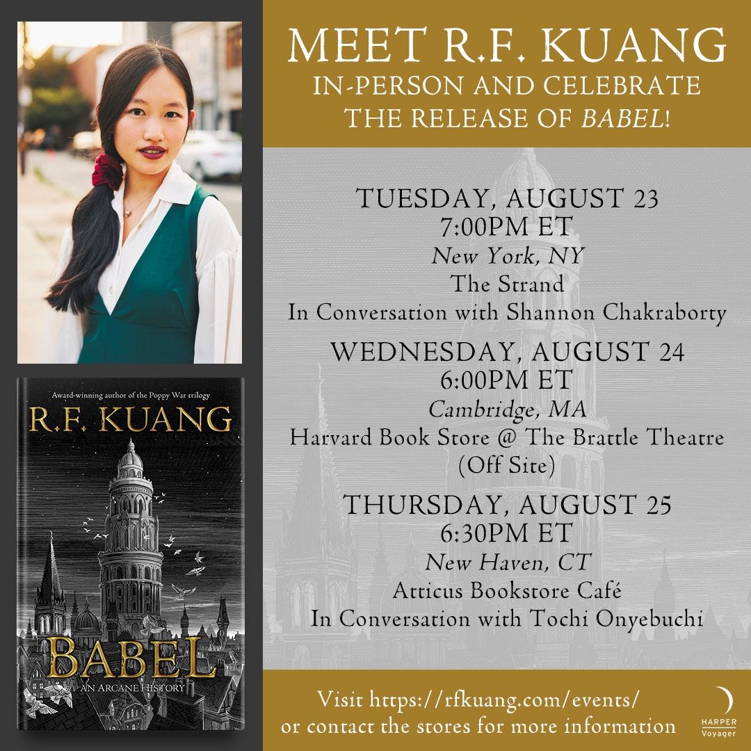 R.F. Kuang at The Wilbur