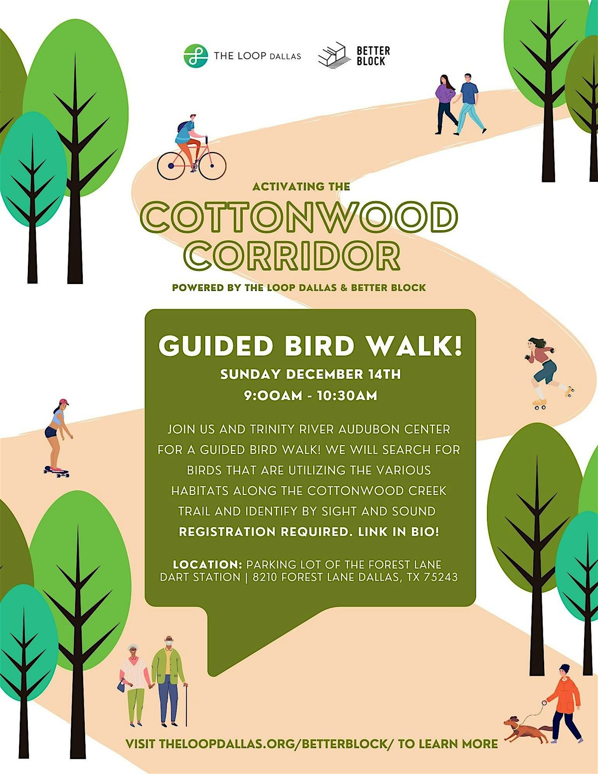 Cottonwood Creek Trail Guided Bird Walk