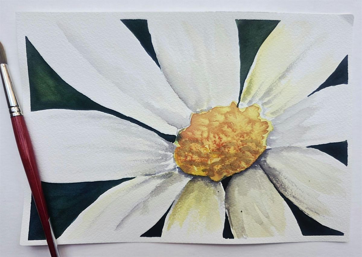 Watercolor Daisy