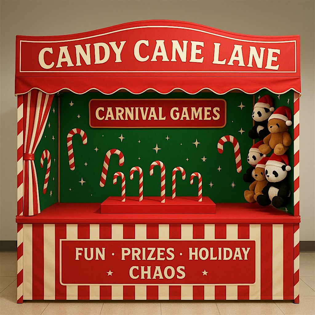 Candy Cane Lane Carnival Game Pop-up