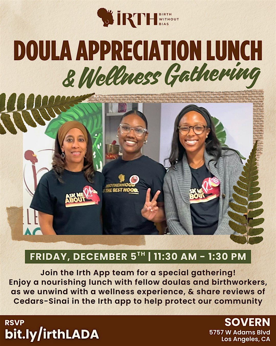 Doula Appreciation Lunch & Wellness Gathering