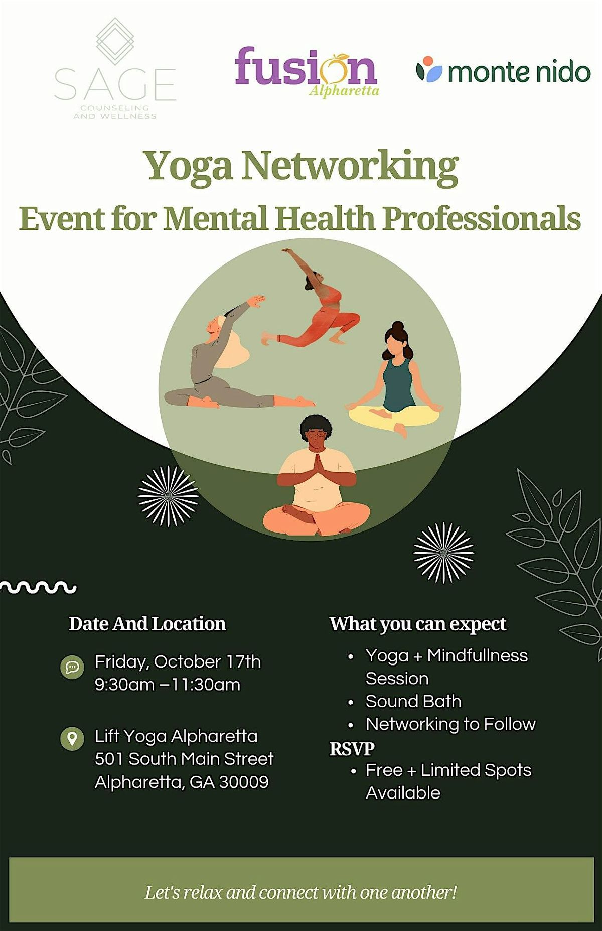 Rest and Reset: Yoga Networking for Mental Health Professionals