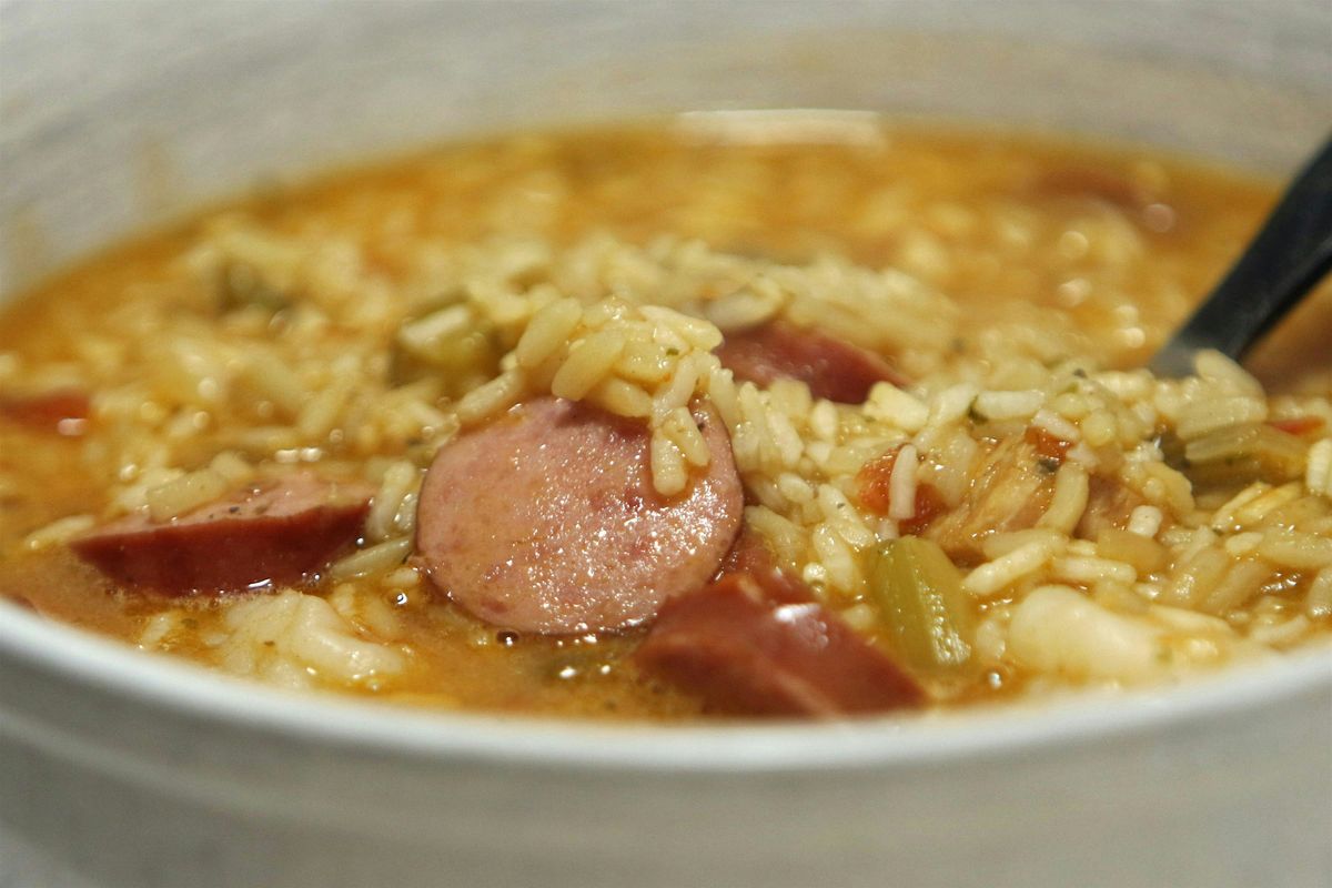Gumbo with Buttermilk Biscuits and Beignets
