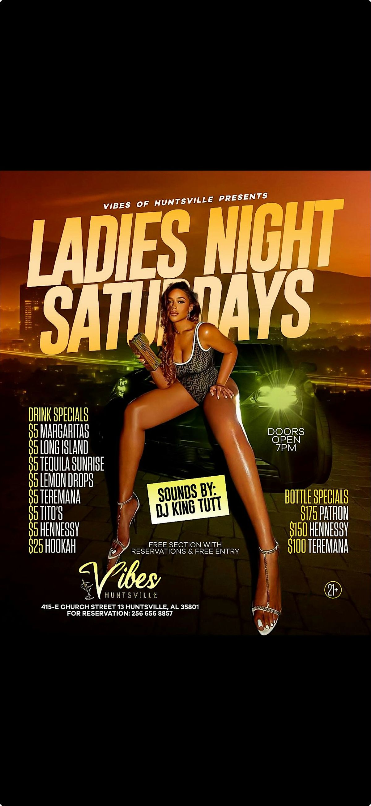 Vibes of Huntsville Presents: Ladies Night Saturdays