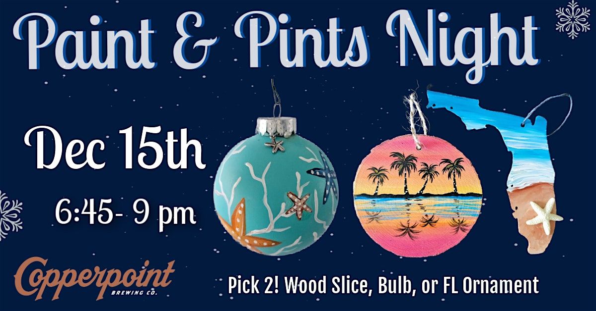 Paint your Own Ornaments Paint Night
