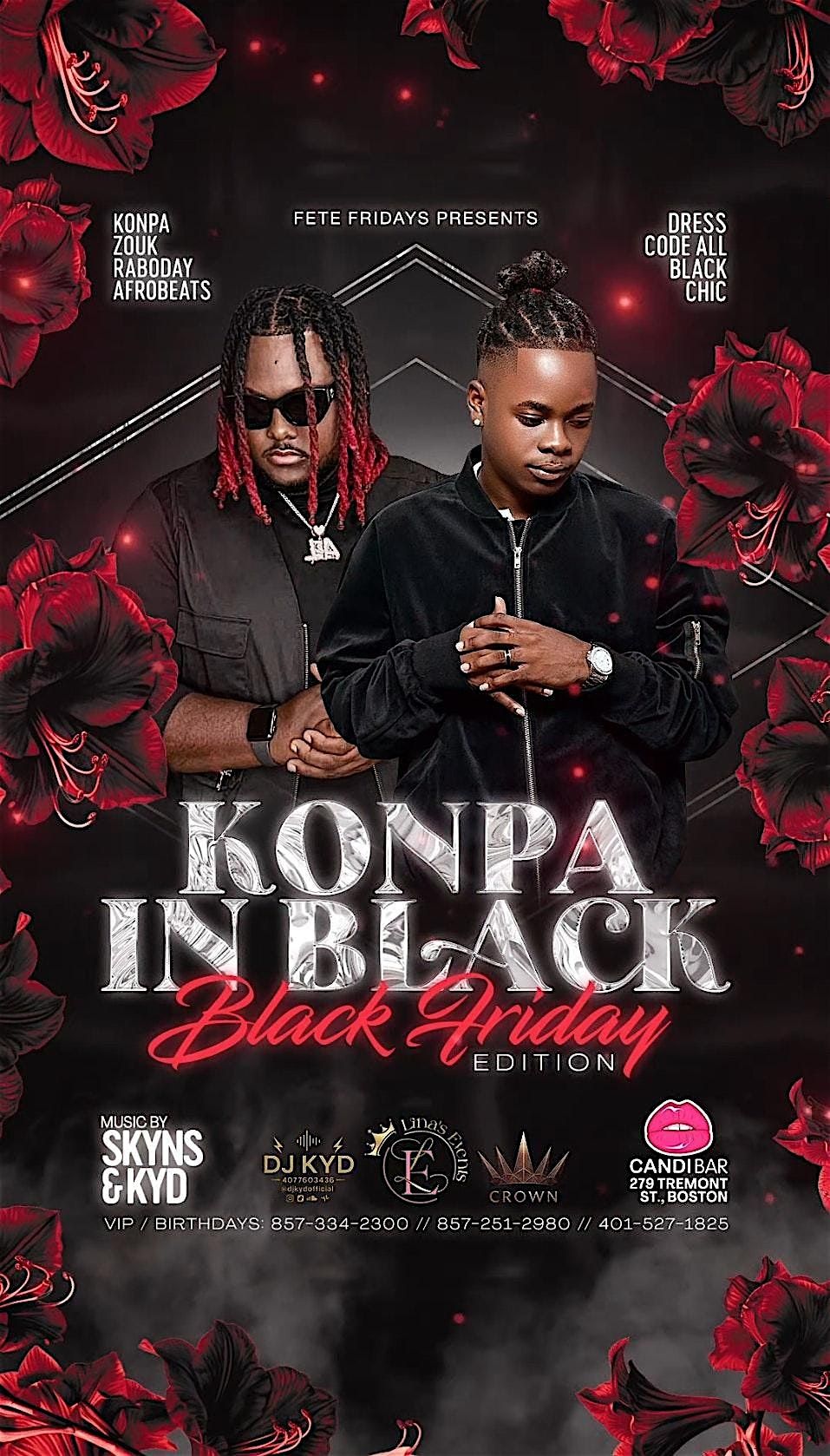 Candibar Fridays Presents: Konpa in Black