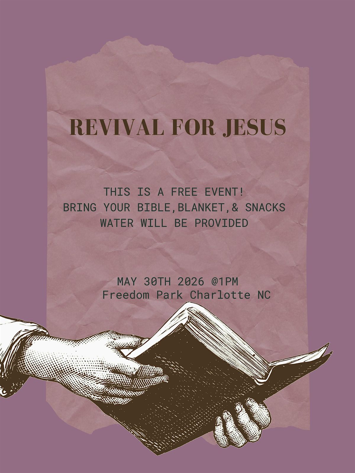 Revival for Jesus (picnic and Bible study)
