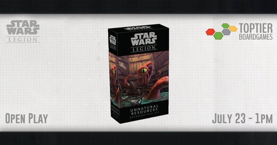 Star Wars Legion Open Play Unnatural Resources Kit Top Tier Board