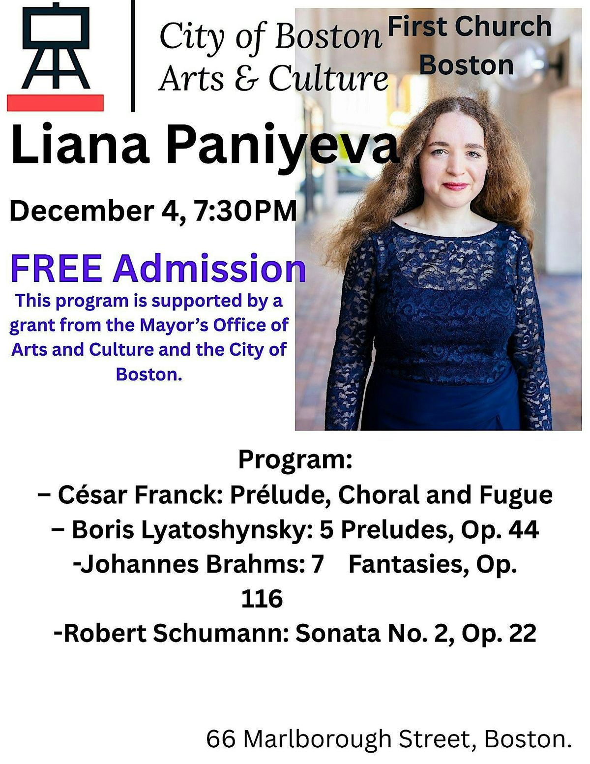 Piano Recital by Liana Paniyeva