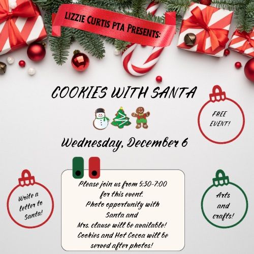 Cookies with Santa | Lizzie Curtis Elementary School, Haltom City, TX ...