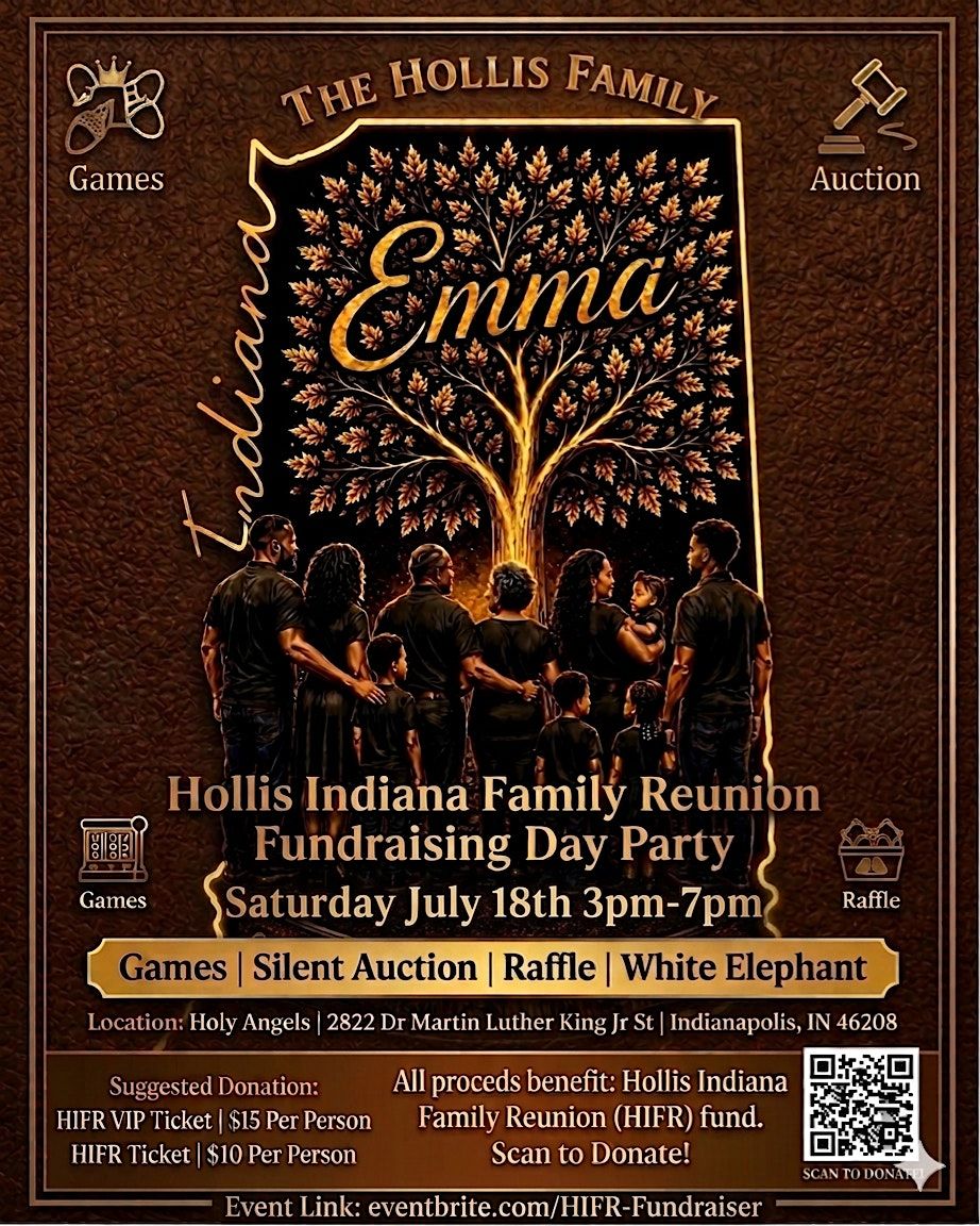 Hollis Indiana Family Reunion Fundraising Day Party