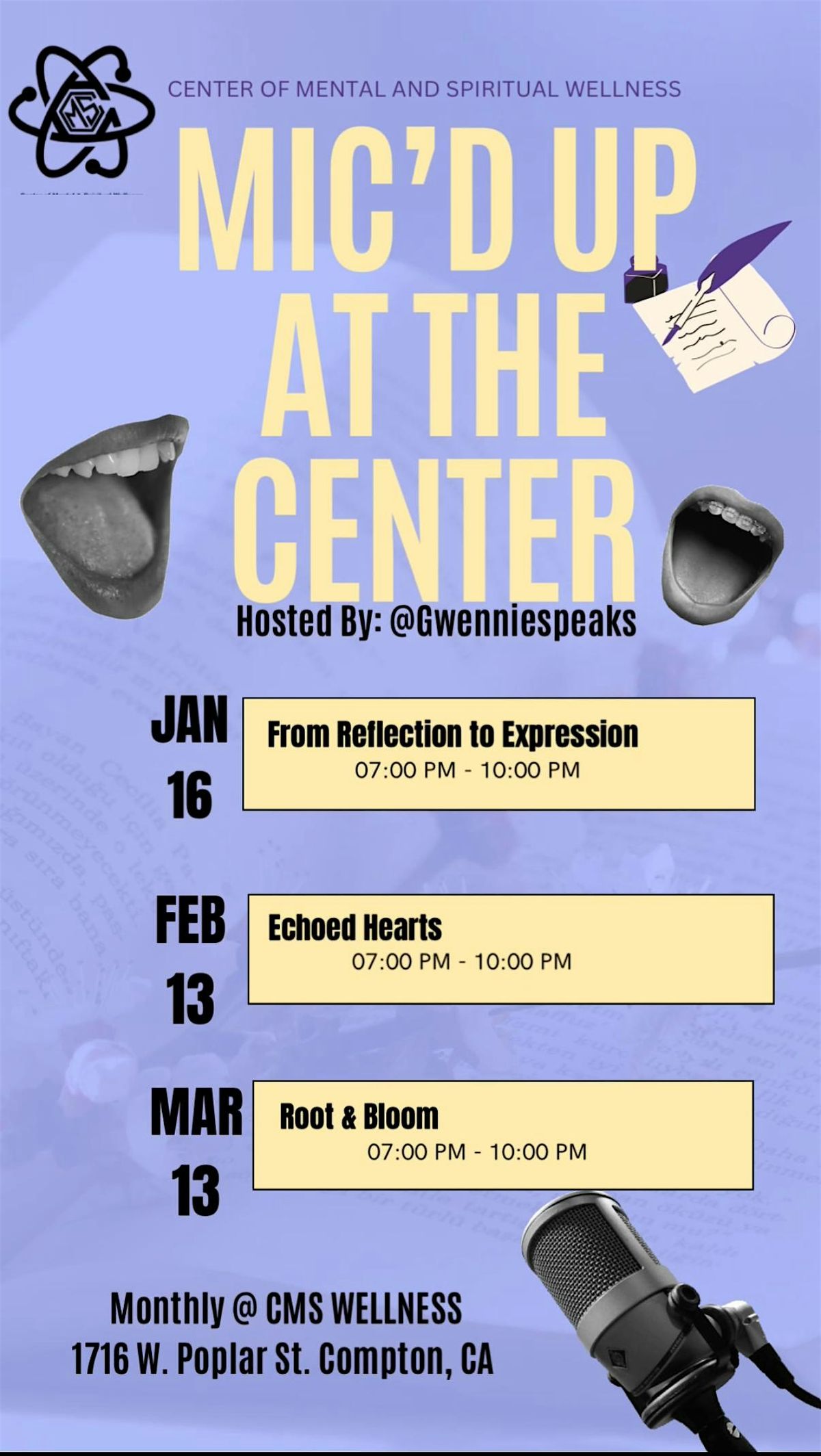 Mic'D Up At The Center: Your Voice is Medicine