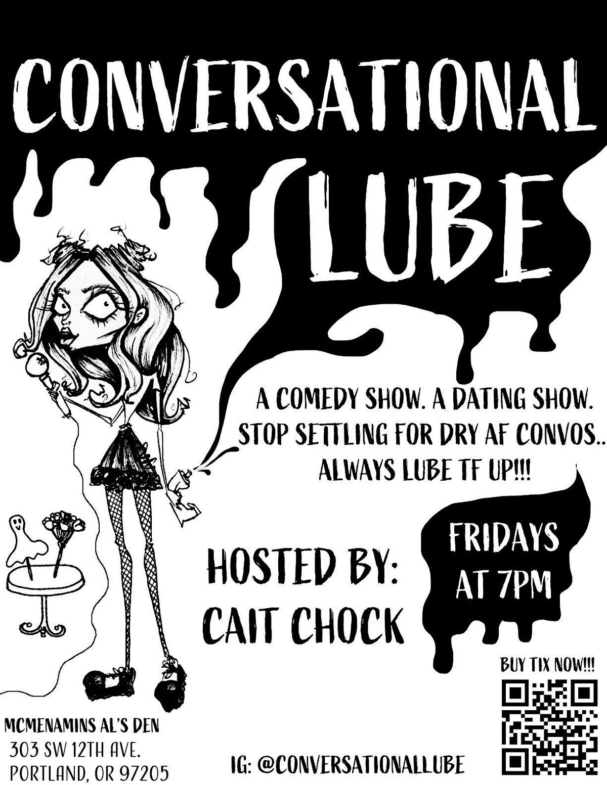 Copy of Conversational Lube - ur fav LIVE comedy dating show!!
