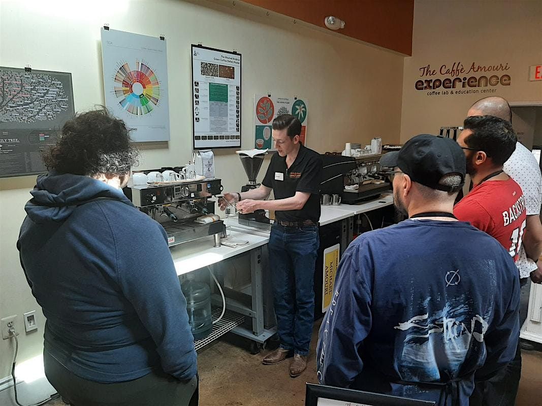 Milk Steaming and Latte Art at Caffe Amouri's Coffee Lab \/Education Center