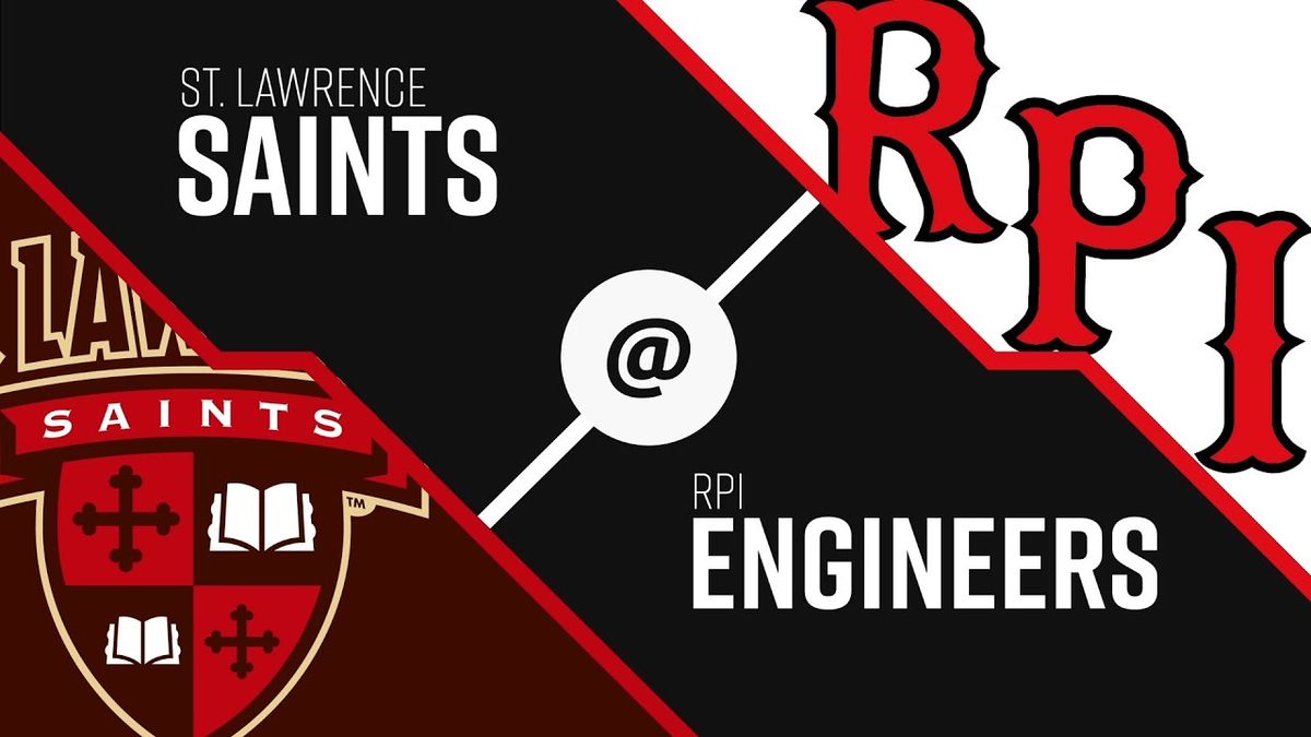 St Lawrence Saints at RPI Engineers Mens Hockey at Houston Field House