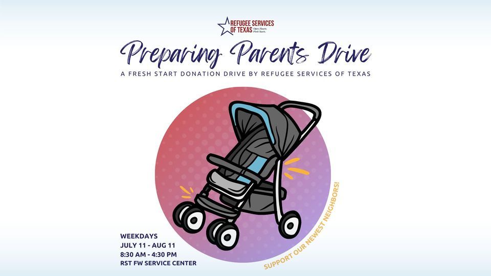 RST FW Donation Drive Refugee Services of Texas Fort Worth July 25