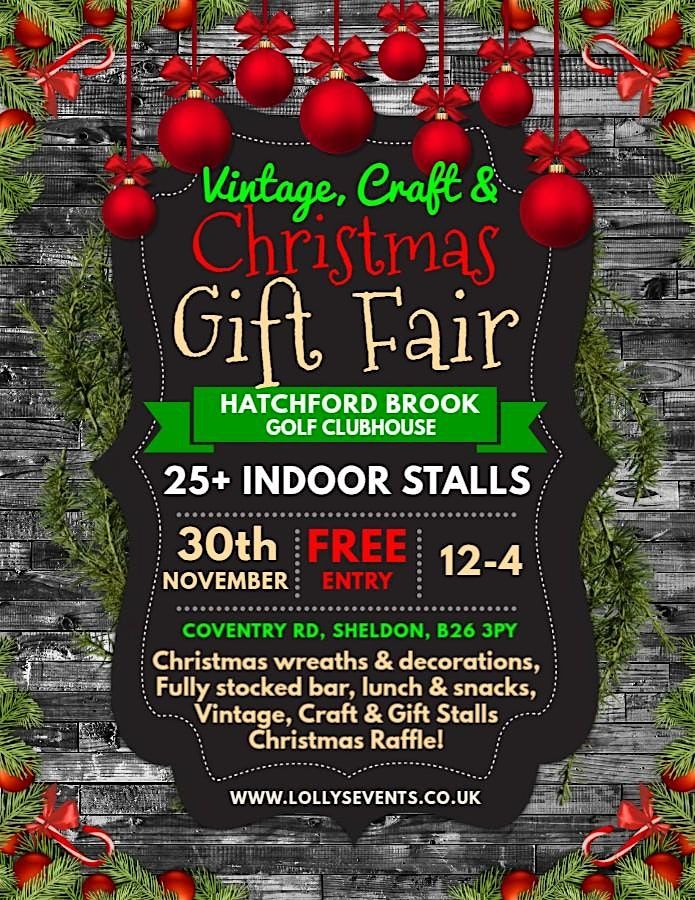 Lolly's Events Indoor Christmas Market, Craft & Gift Fair - Birmingham