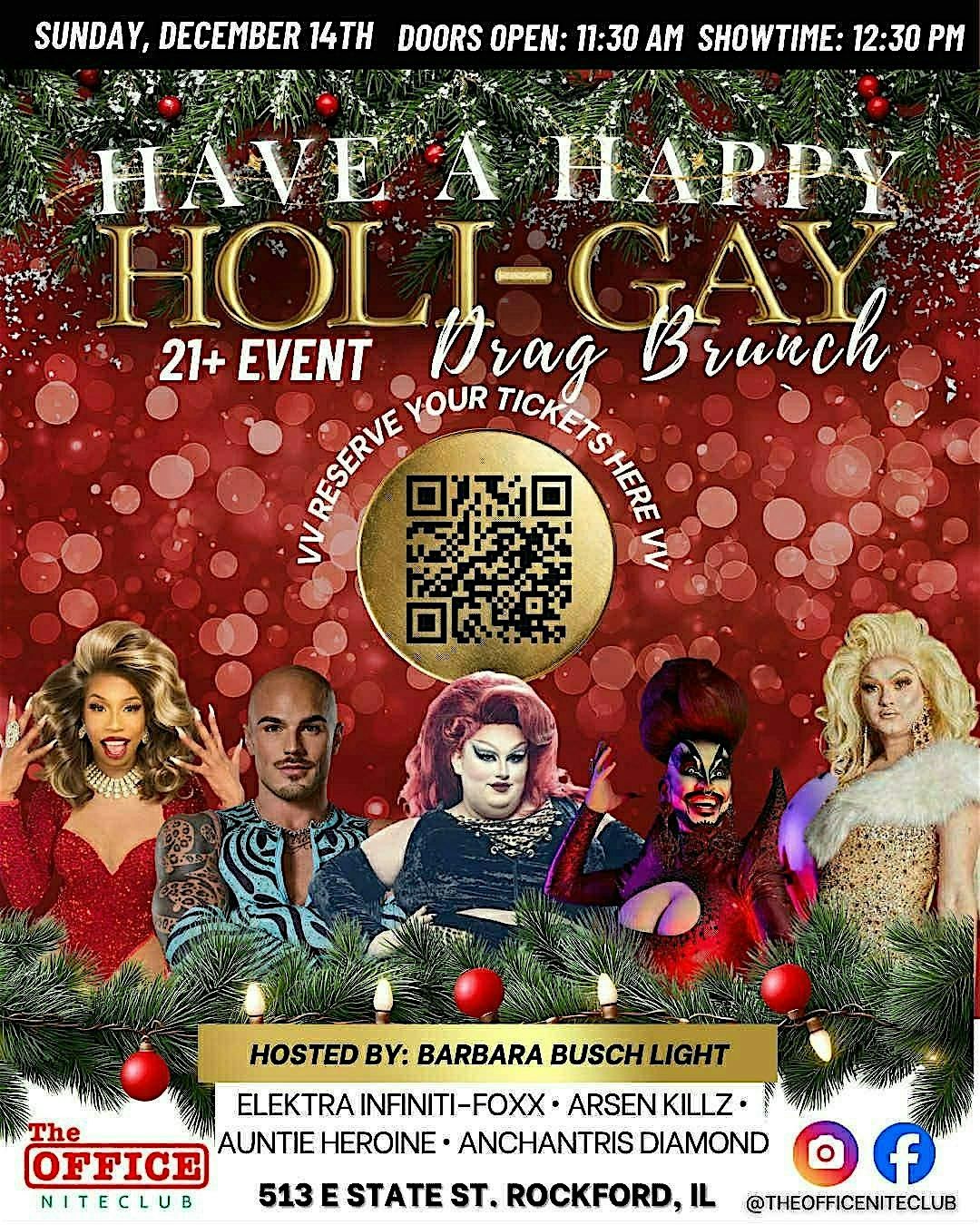 HAVE A HAPPY HOLI-GAY! DRAG BRUNCH
