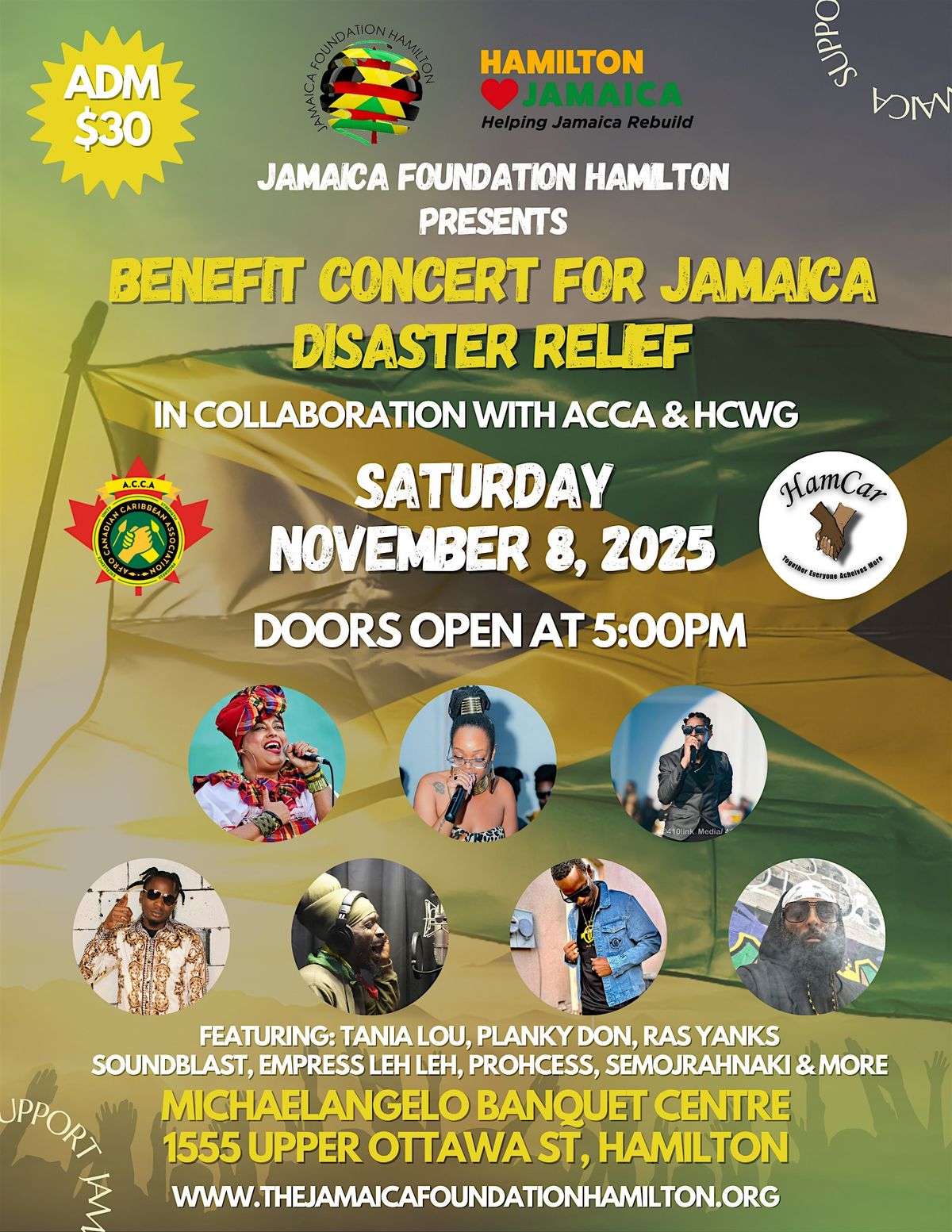 Benefit Concert for Jamaica Disaster Relief