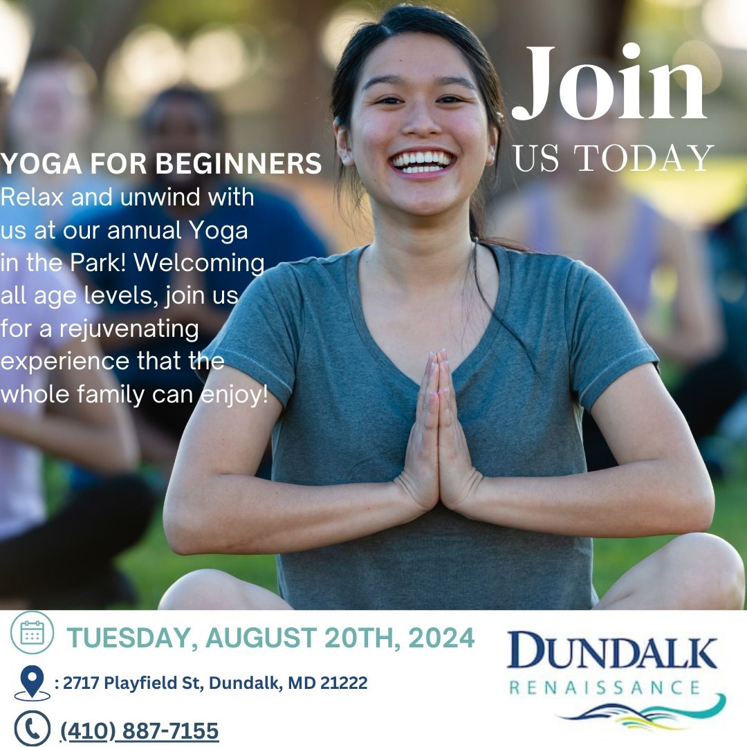 FREE YOGA IN THE PARK | 11 Center Pl , Dundalk, MD, United States ...