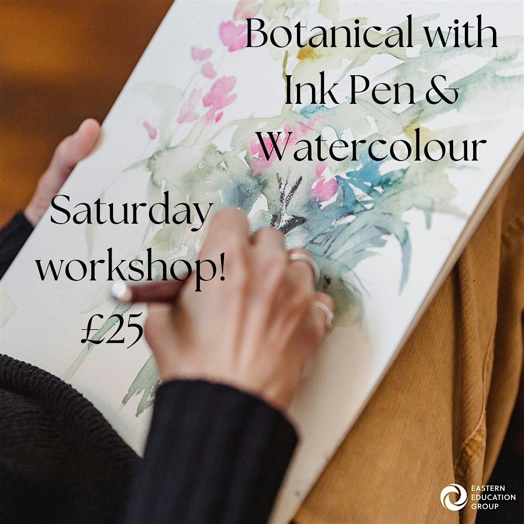 Botanicals with Ink and Watercolour