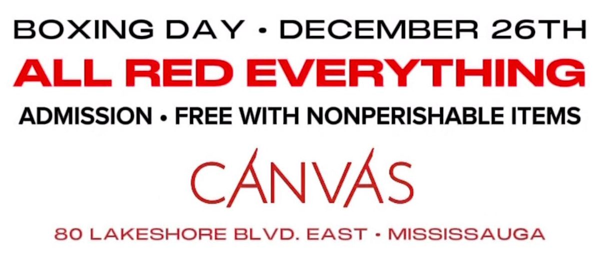 ALL RED EVERYTHING \u2022 90S X 2K OL'SKOOL CLUB ANTHEM (BOXING DAY) MISSISSAUGA