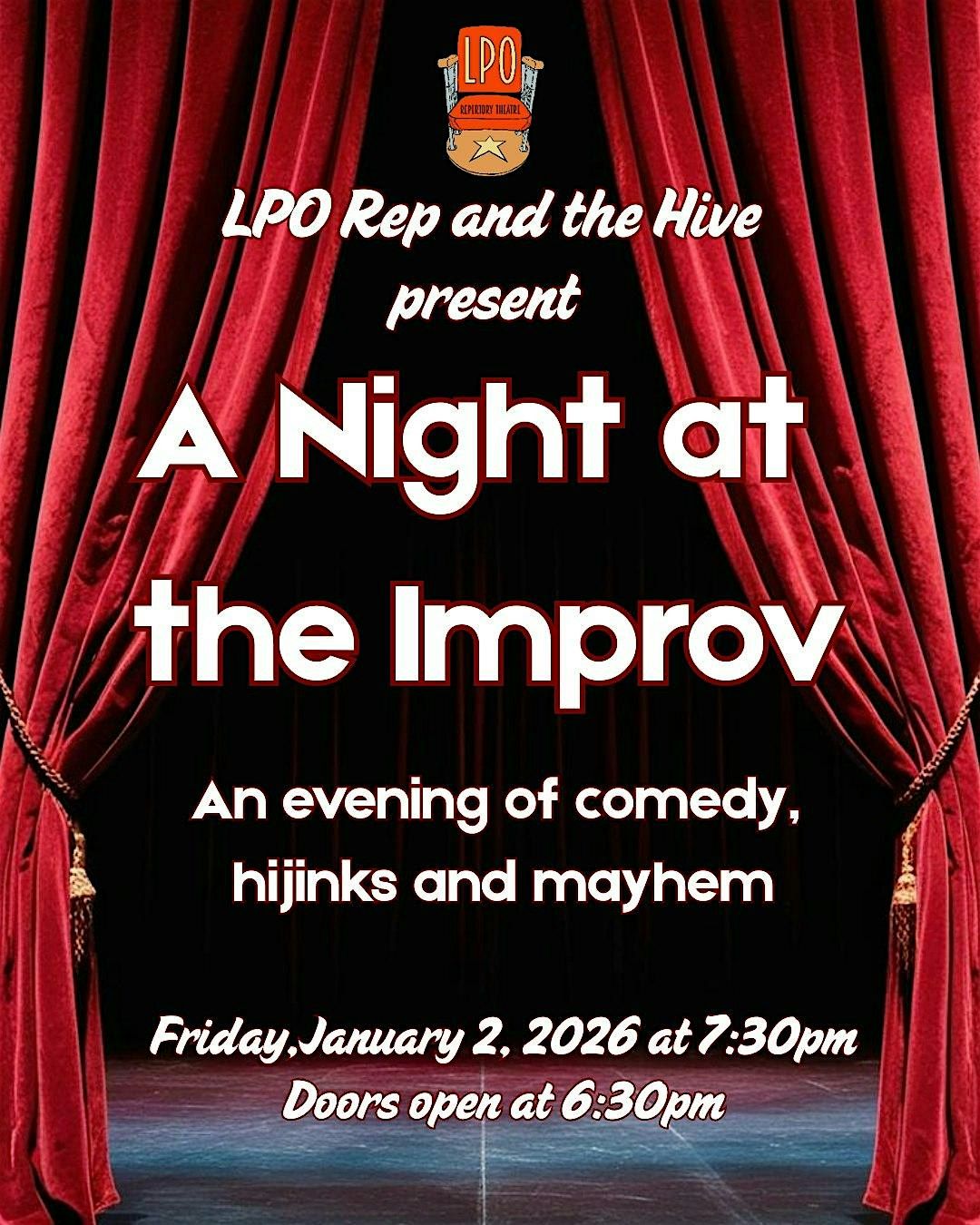 A Night at the Improv (Fully Seated Show) - LPO Repertory Theater