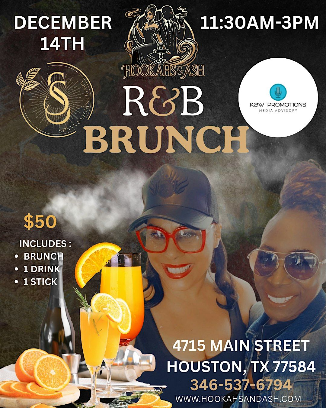 R&B BRUNCH at Hookahs & Ash \u2728
