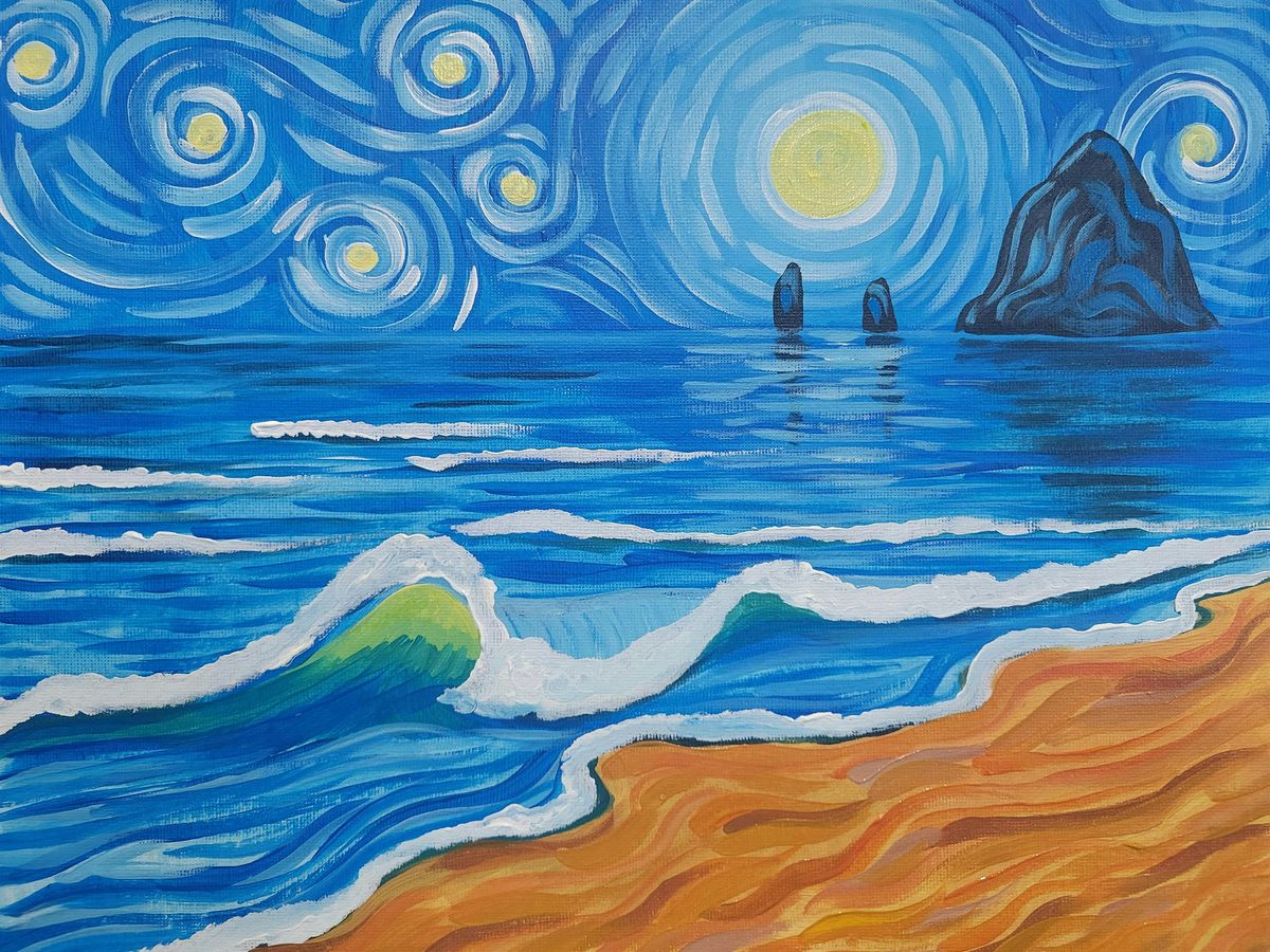 Starry Night Cannon Beach Paint & Sip