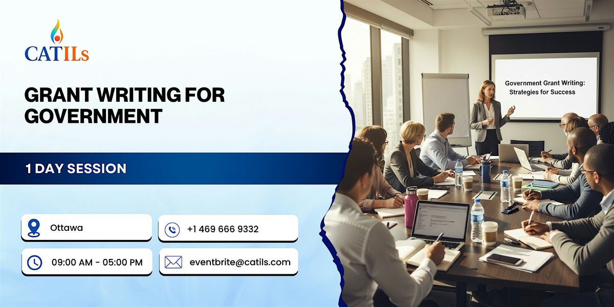 Grant Writing for Government: 1 Day Session in Ottawa