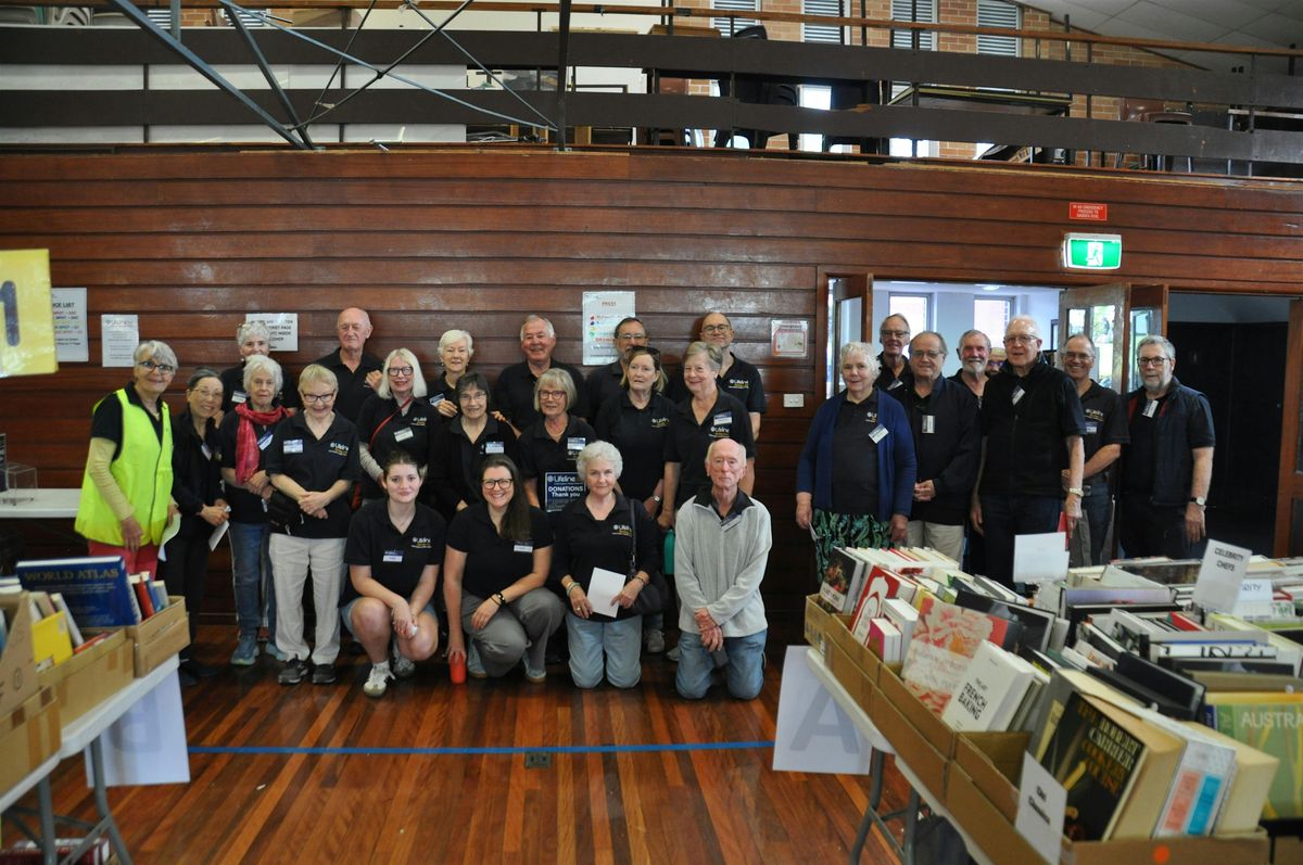 Volunteer at Lifeline Book Fair, Oakhill College, Castle Hill