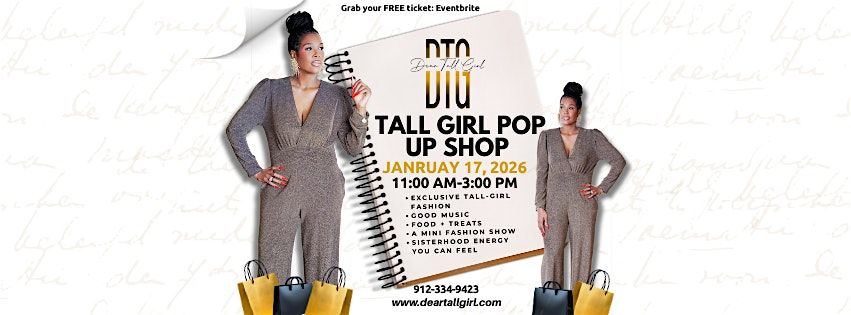 Dear Tall Girl Pop-Up Shop