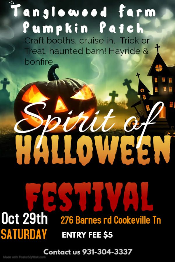 Spirit of Halloween Festival 276 Barnes Rd, Cookeville, TN 385068200