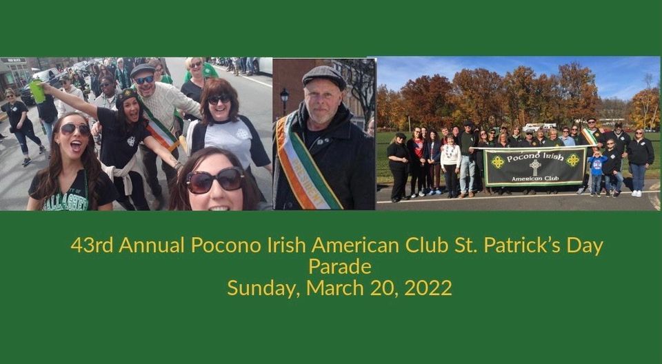 43rd Annual PIAC St. Patricks Day Parade Main Street Stroudsburg
