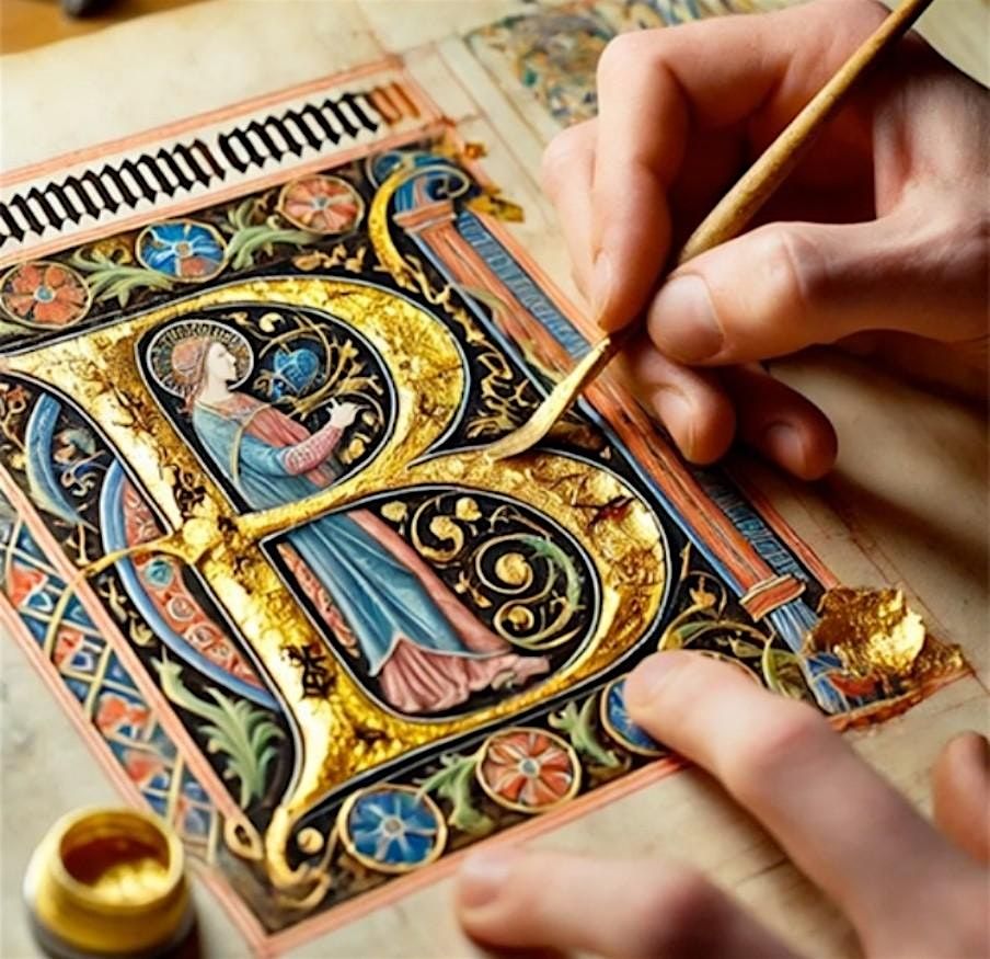 Medieval Letter Art Workshop at the Foot of Ch\u00e2teau de Pierrefonds