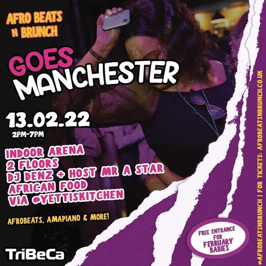 Afrobeats N Brunch - Sun 13th Feb MANCHESTER Spring UK TOUR
