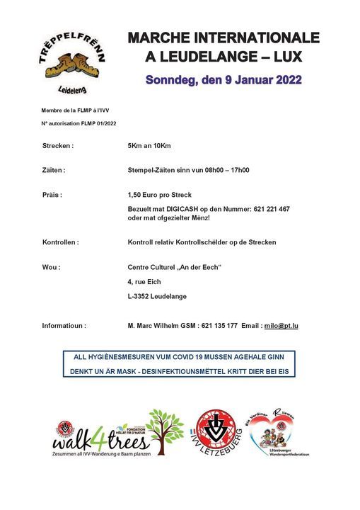 Leudelange Flmp Ivv Wanderung