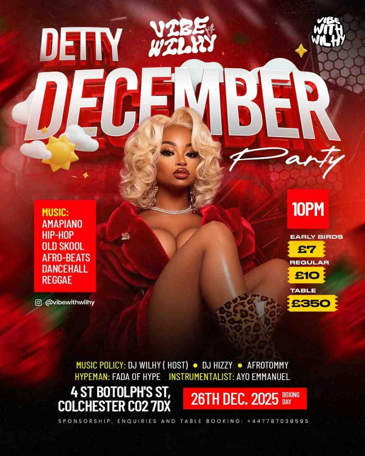 DETTY DECEMBER PARTY(BOXING DAY)