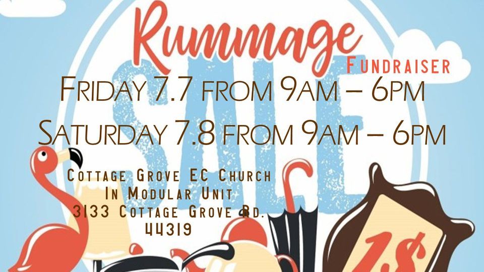 Rummage Sale Fundraiser Cottage Grove E C Church, Uniontown, OH