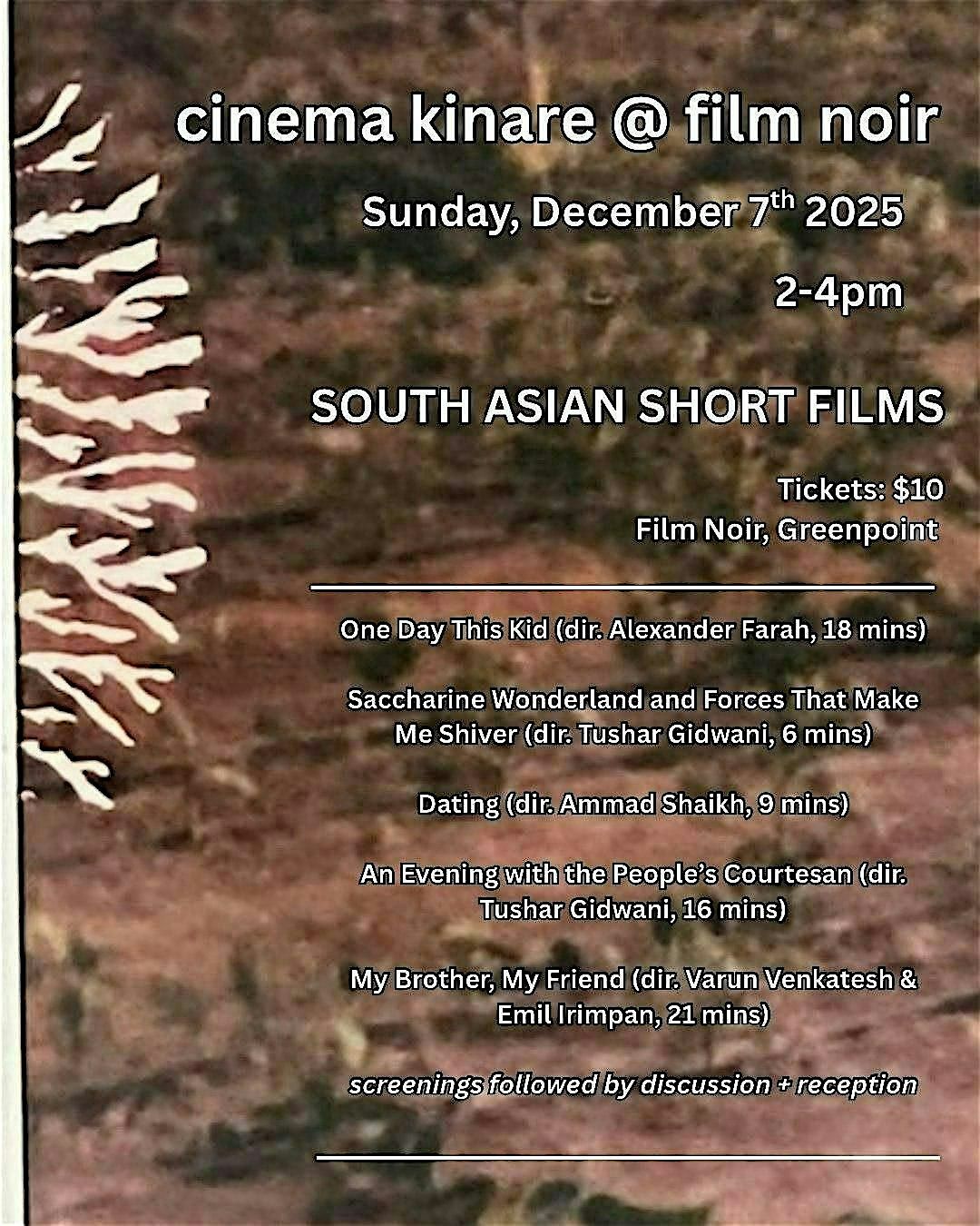 Cinema Kinare At Film Noir: An Afternoon of South Asian Shorts