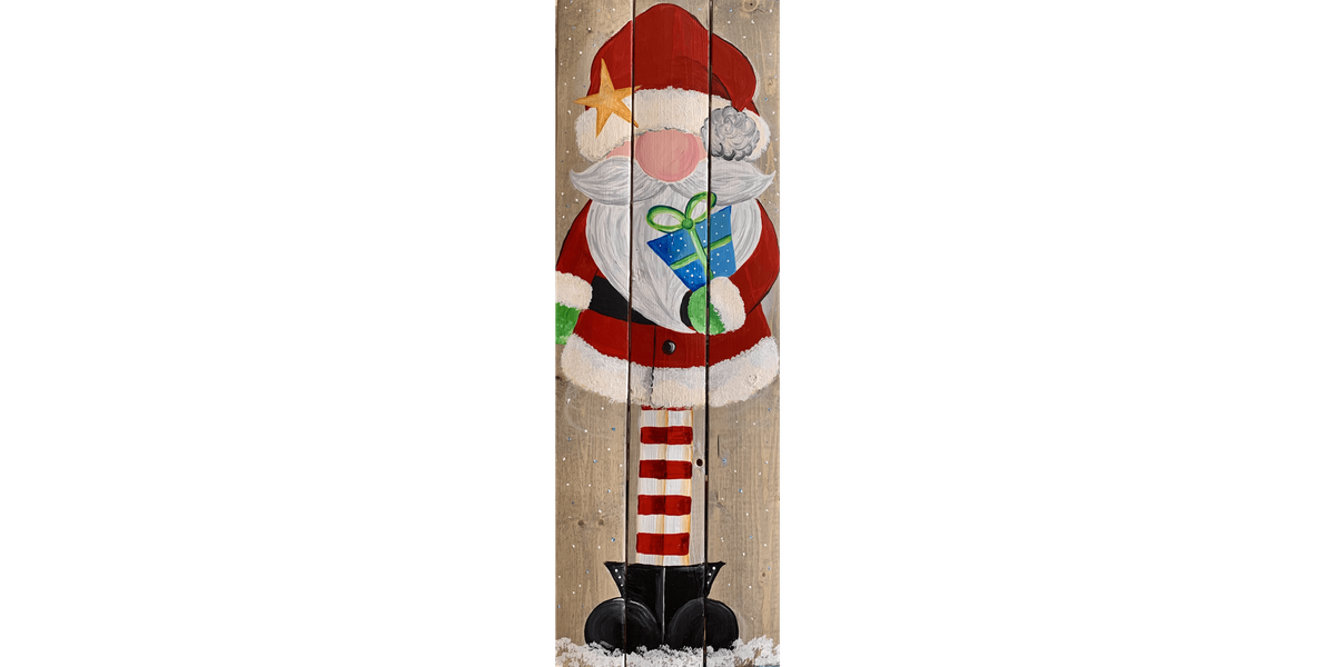 Charming St. Nick on Wood - Paint and Sip in Tyler | Classpop!\u2122