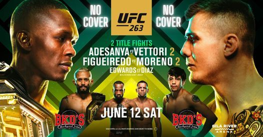 Ufc 263 No Cover Fight Night Bkd S Backyard Joint Chandler Az June 12 21
