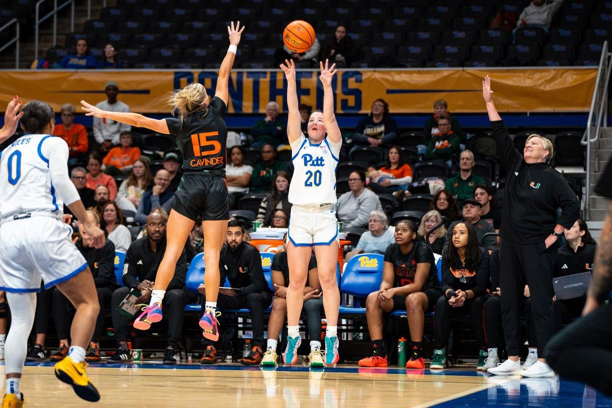 Pittsburgh Panthers at Miami Hurricanes Womens Basketball