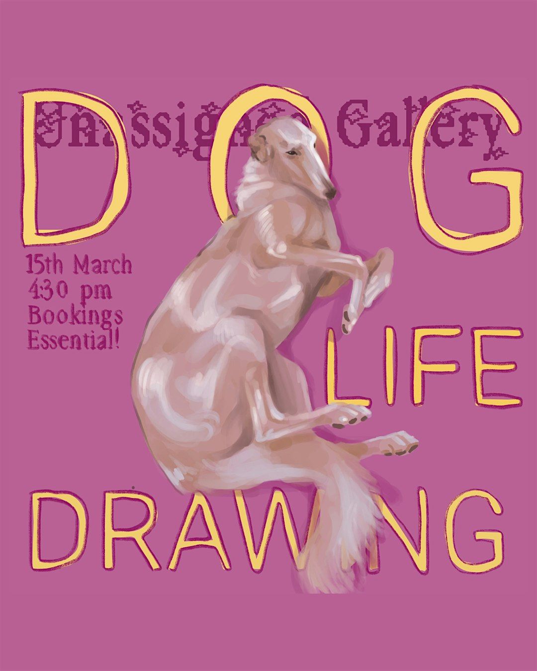 Dog Life Drawing with artist Tallulah Ainsworth